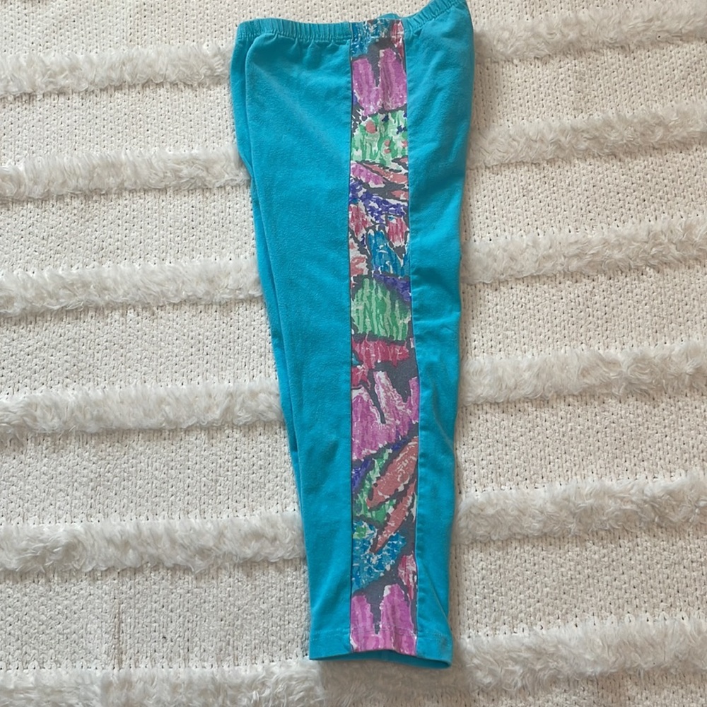 Vintage 80s Body wrappers leggings turquoise women’s size S small